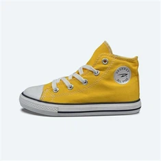 Gele kleur canvas schoenen